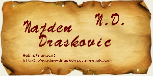Najden Drašković vizit kartica